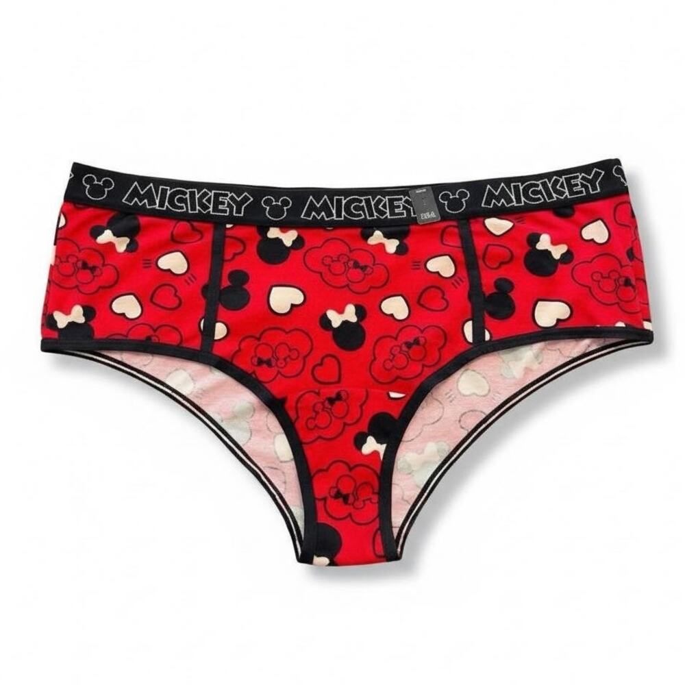 Torrid plus size 2 Disney Mickey Mouse cheeky panty panties‎ red hearts New 2X